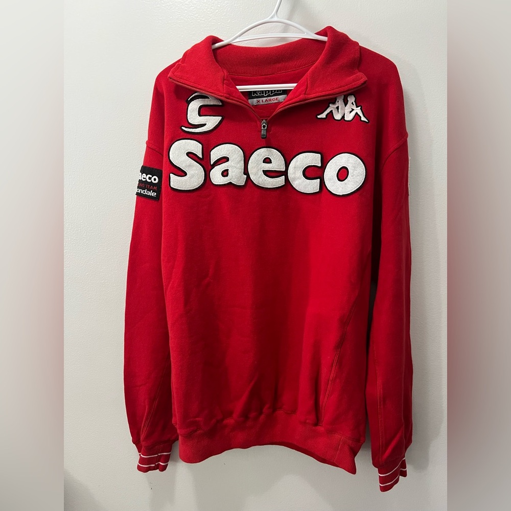 Kappa Men's Bold Red Quarter Zip